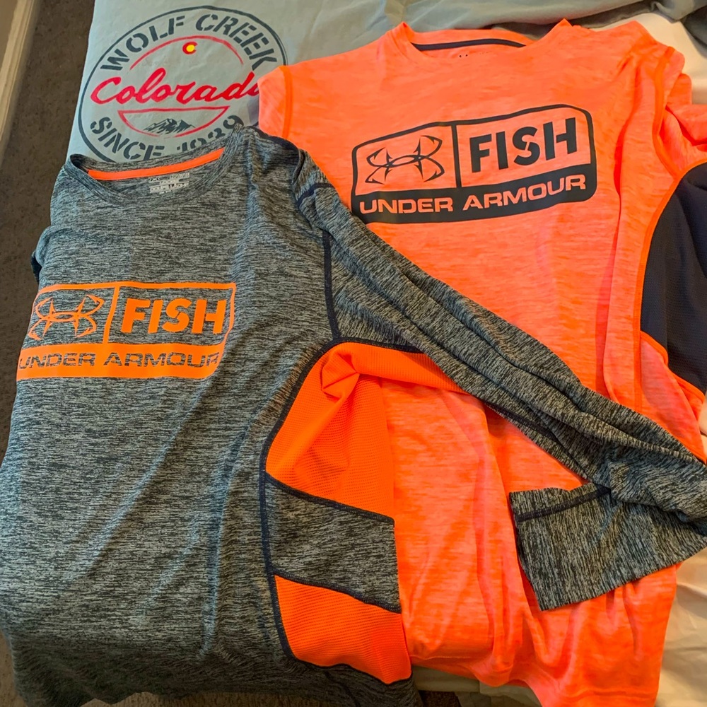 3) L/S Shirts XL 2 Under Armour 1 Wolf Creek-NTN.